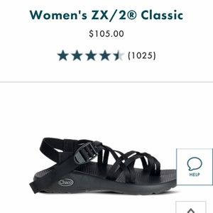 Chacos ZX2, Black Sz 10